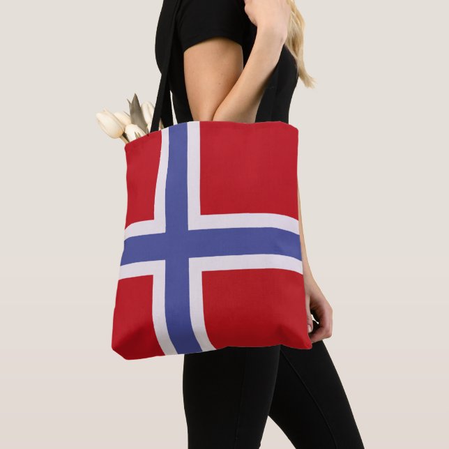 Bolso De Tela Bandera de Noruega (Detalle)