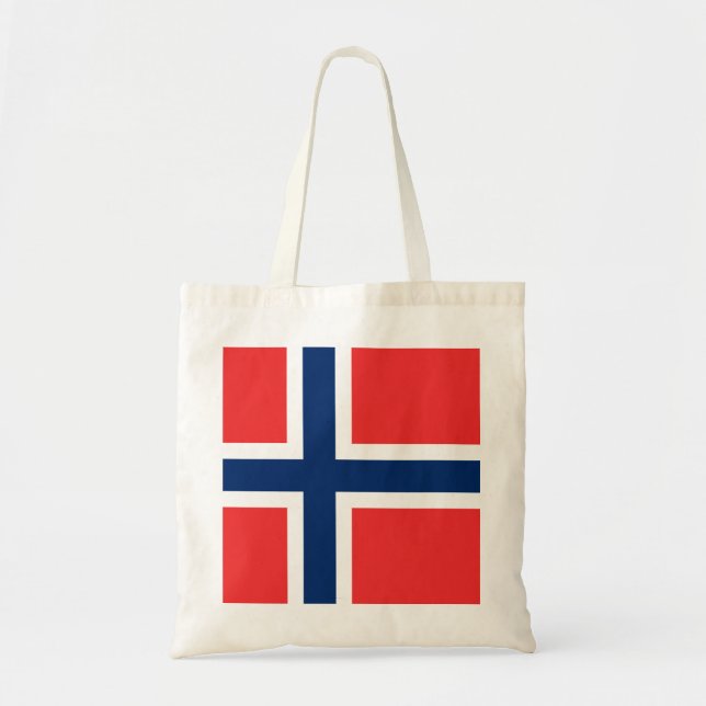 Bolso De Tela Bandera de Noruega (Frente)