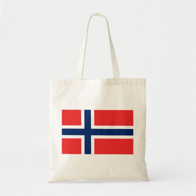 Bolso De Tela Bandera de Noruega (Frente)