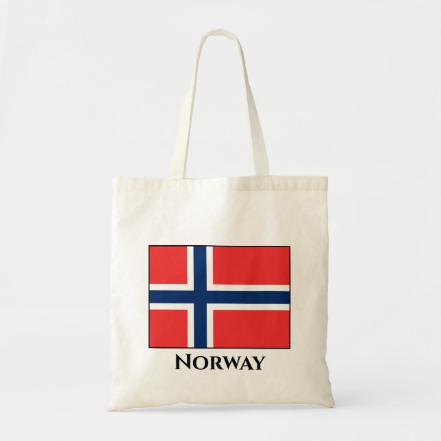 Bolso De Tela Bandera de Noruega (noruego) (Frente)