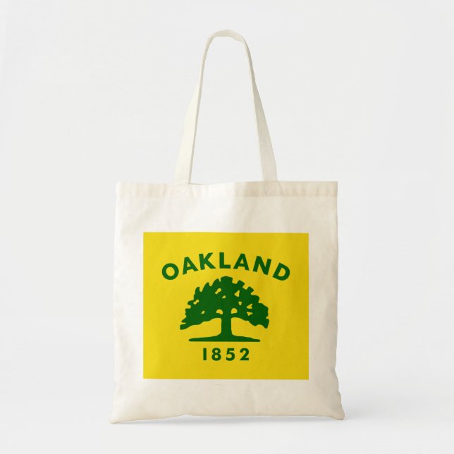 Bolso De Tela Bandera de Oakland (California) (Frente)