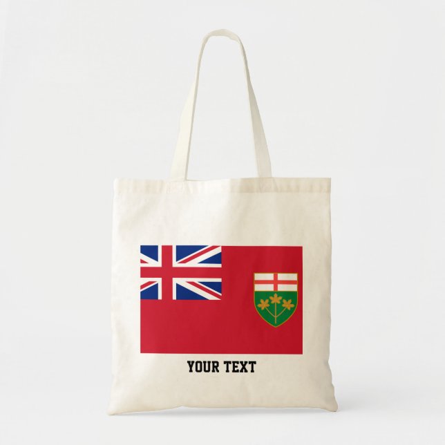 Bolso De Tela Bandera de Ontario (Frente)