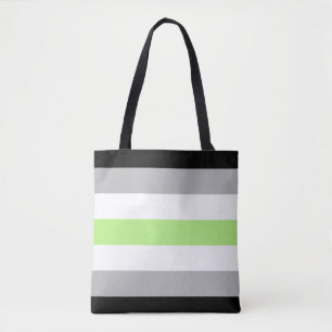 Bolso De Tela Bandera de Orgullo Agenero