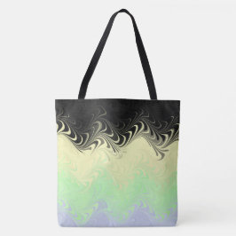 Bolso De Tela Bandera de orgullo Cassgender abstracta marmoleada