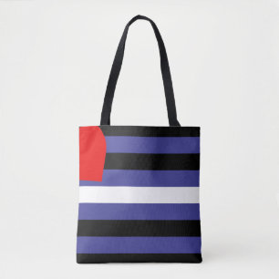 Bolso De Tela Bandera de Orgullo de Cuero