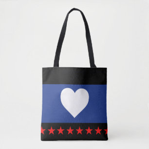 Bolso De Tela Bandera de Orgullo de Pie