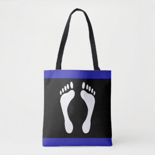 Bolso De Tela Bandera de Orgullo del Pie (Huella)