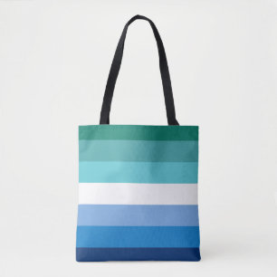 Bolso De Tela Bandera de Orgullo Gay Masculino (Azul)