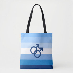 Bolso De Tela Bandera de orgullo gay masculino MLM