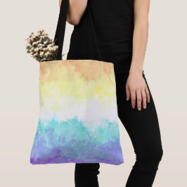 Bolso De Tela Bandera de orgullo Genderfaun abstracta boho con r