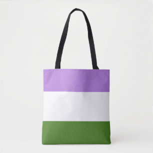 Bolso De Tela Bandera de orgullo Genderqueer
