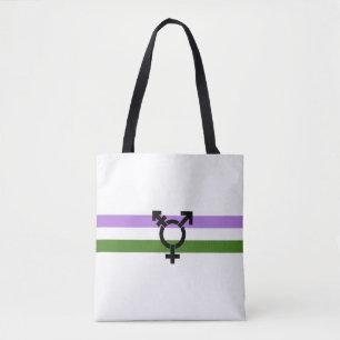 Bolso De Tela Bandera de orgullo Genderqueer