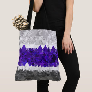 Bolso De Tela Bandera de orgullo Greygender geométrico boho retr