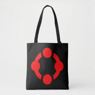Bolso De Tela Bandera de Orgullo Niche (Negro)