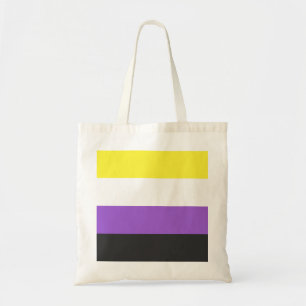 Bolso De Tela Bandera de Orgullo no binaria