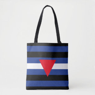 Bolso De Tela Bandera de orgullo queer de cuero