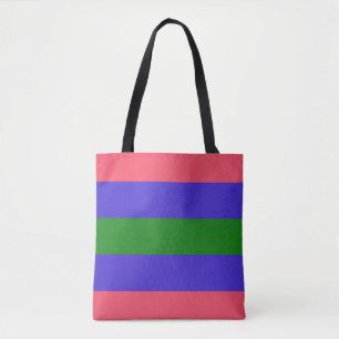 Bolso De Tela Bandera de Orgullo Trigénero