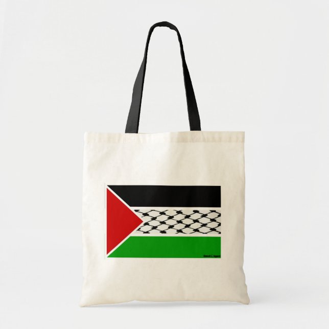 Bolso De Tela Bandera de Palestina Keffiyeh (Frente)