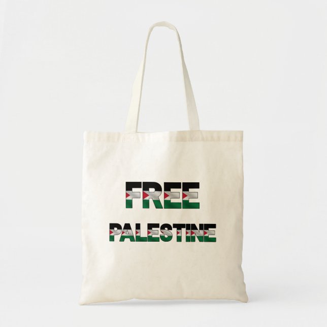 Bolso De Tela Bandera de Palestina Libre declara la libertad del (Frente)