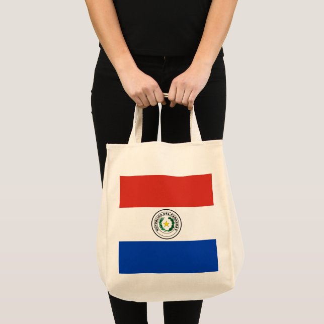 Bolso De Tela Bandera de Paraguay (Anverso (producto))