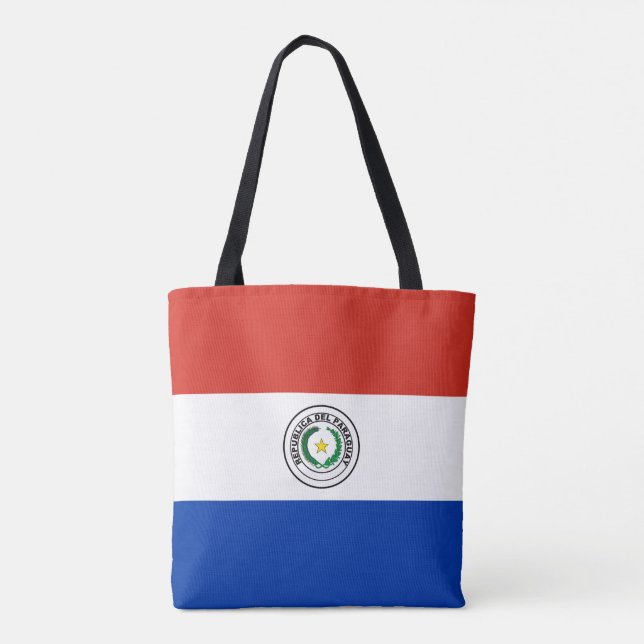 Bolso De Tela Bandera de Paraguay (Reverso)