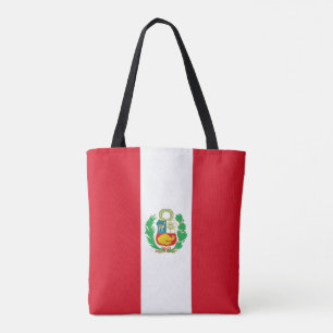 Bolso De Tela Bandera de Perú