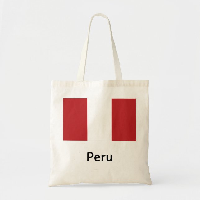 Bolso De Tela Bandera de Perú (Frente)