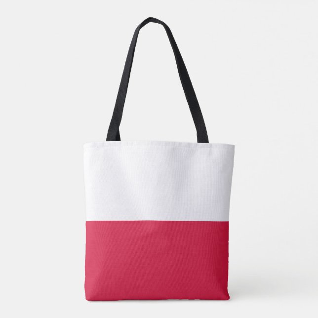 Bolso De Tela Bandera de Polonia (Reverso)