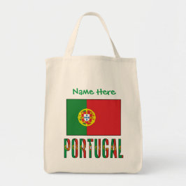 Bolso De Tela Bandera de Portugal Personalizada Patrimonio