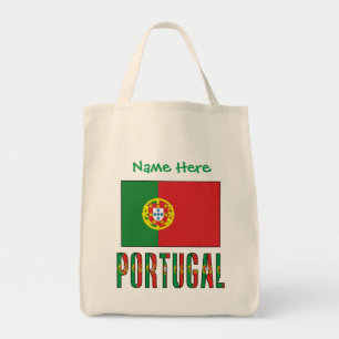 Bolso De Tela Bandera de Portugal Personalizada Patrimonio