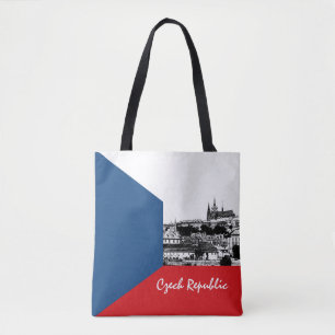 Bolso De Tela Bandera de Praga y la República Checa - históric