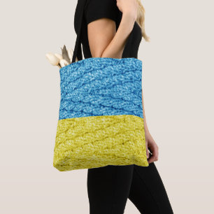 Bolso De Tela Bandera de punto de Ucrania