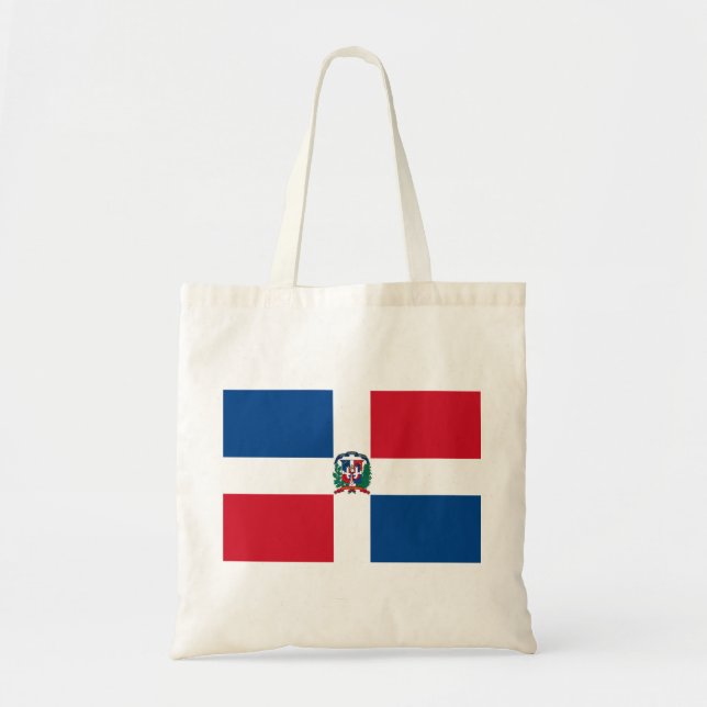 Bolso De Tela Bandera de República Dominicana (Frente)