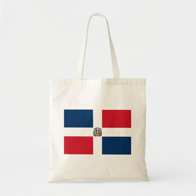 Bolso De Tela Bandera de República Dominicana (Frente)