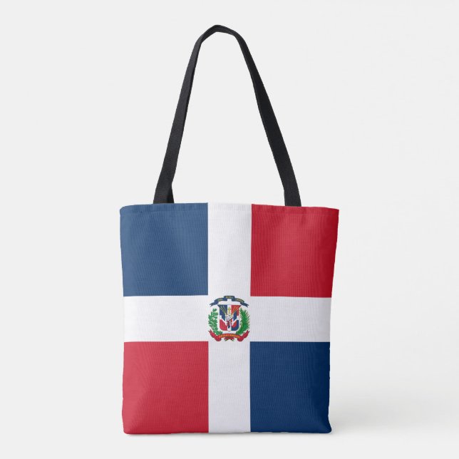 Bolso De Tela Bandera de República Dominicana (Reverso)
