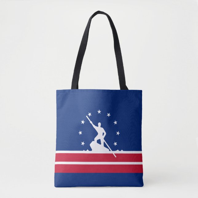 Bolso De Tela Bandera de Richmond, Virginia Tote Bag (Anverso)