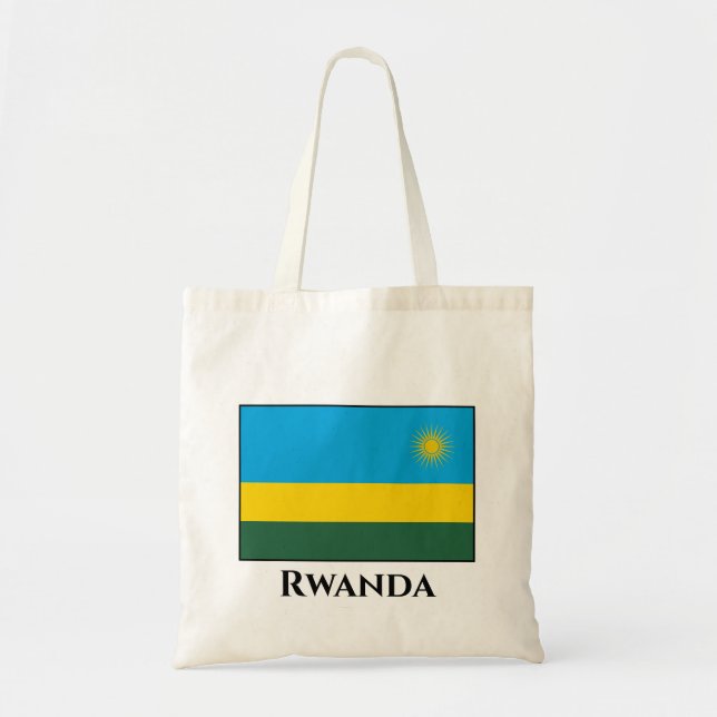 Bolso De Tela Bandera de Ruanda (Frente)