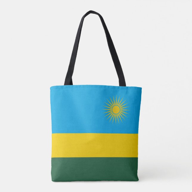 Bolso De Tela Bandera de Ruanda (Reverso)
