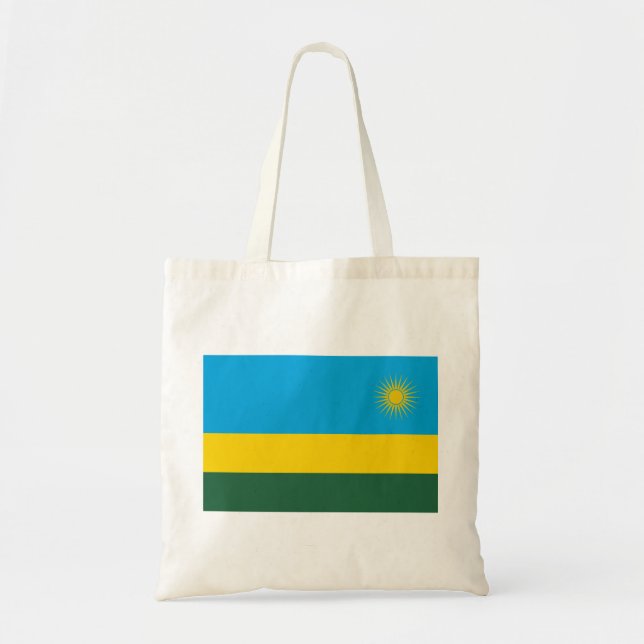 Bolso De Tela Bandera de Ruanda (Ruanda) (país africano) (Frente)