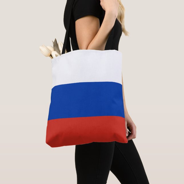 Bolso De Tela Bandera de Rusia (Detalle)
