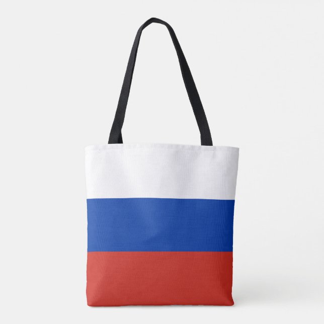 Bolso De Tela Bandera de Rusia (Reverso)