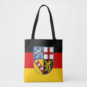 Bolso De Tela Bandera de Saarland Tote Bag