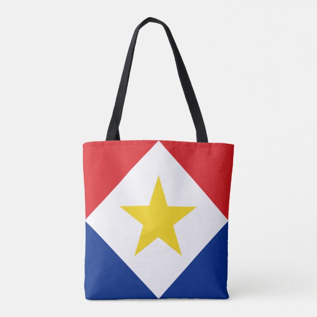 Bolso De Tela Bandera de Saba (Reverso)