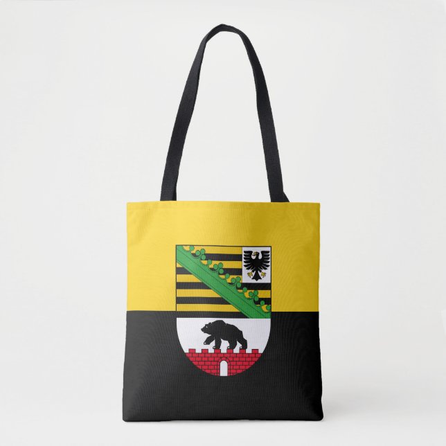 Bolso De Tela Bandera de Sajonia-Anhalt Tote Bag (Anverso)