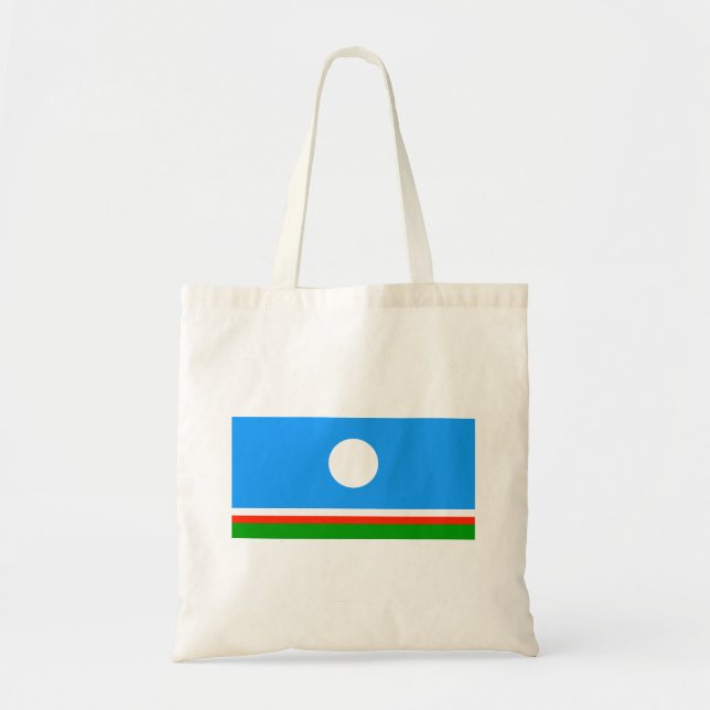 Bolso De Tela Bandera de Sakha (Frente)