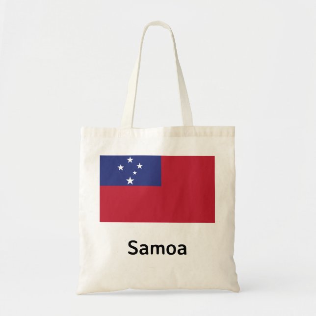 Bolso De Tela Bandera de Samoa (Frente)