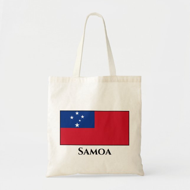 Bolso De Tela Bandera de Samoa (Frente)