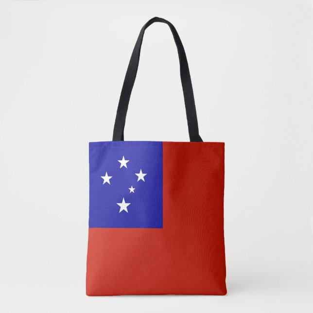 Bolso De Tela Bandera de Samoa (Anverso)