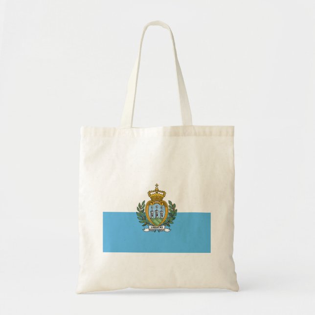 Bolso De Tela Bandera de San Marino (Frente)