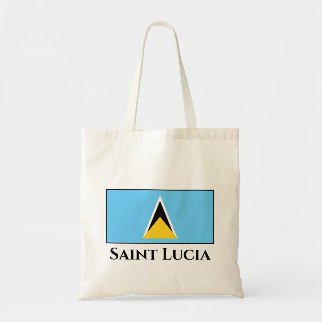 Bolso De Tela Bandera de Santa Lucía (Frente)